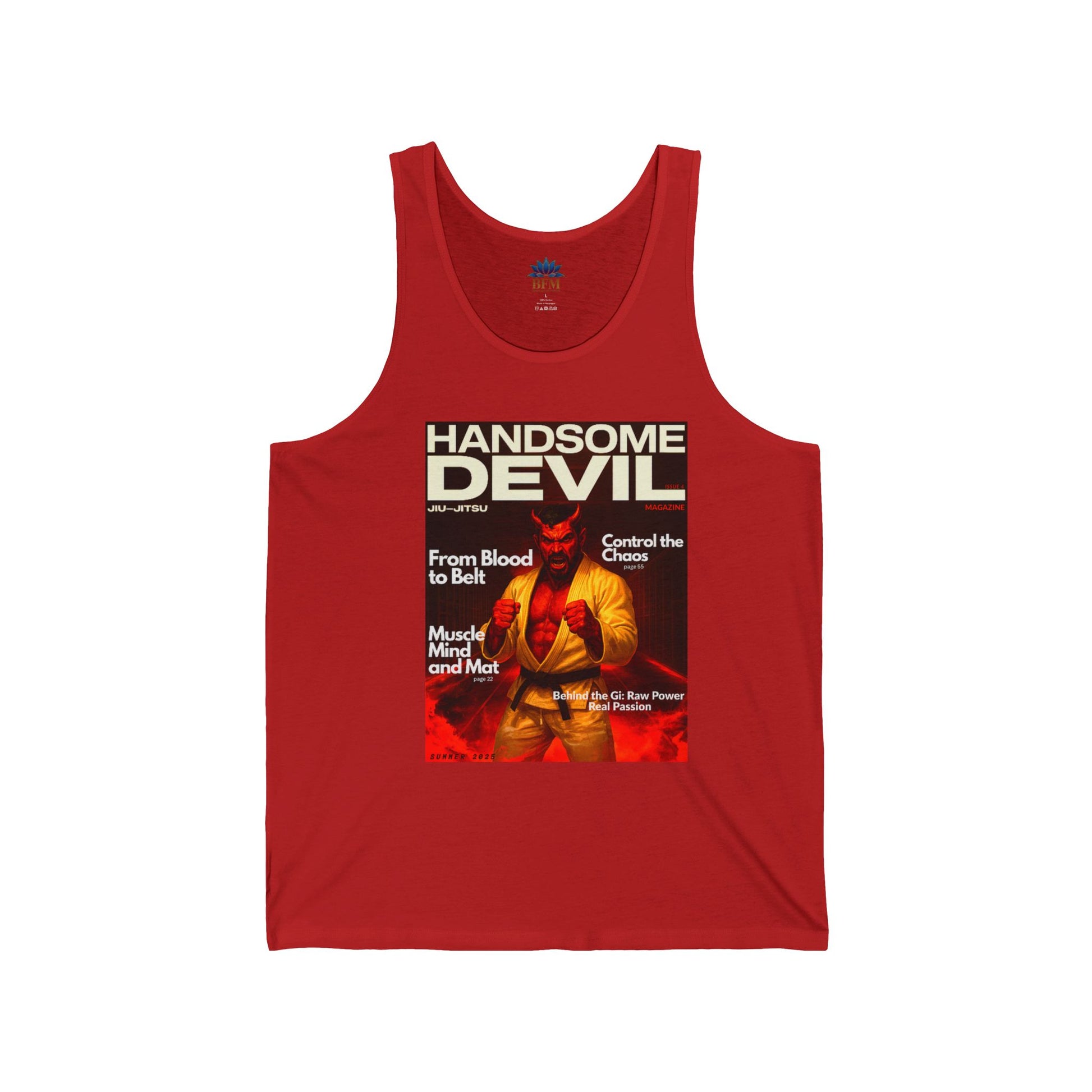 Handsome Devil Jersey Tank - Workout & Gym Apparel - Brazilian Folk Magik