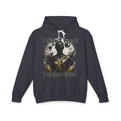 I Didn’t Break, I Alchemized – Dark Alchemy Hoodie