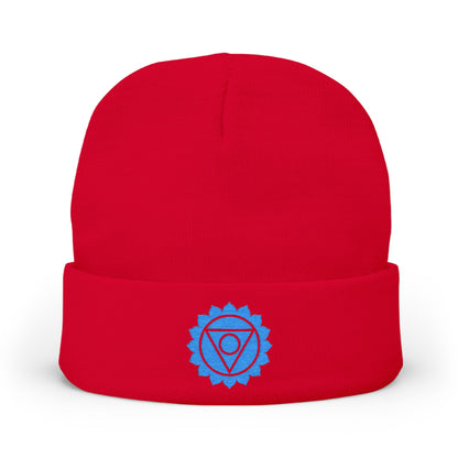 Boho Embroidered Knit Beanie Throat – SPE∆K