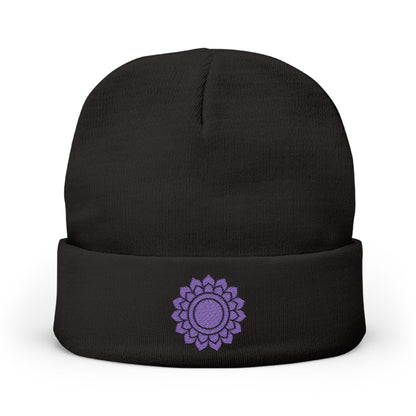 Boho Embroidered Knit Beanie Crown – ASCEND∆