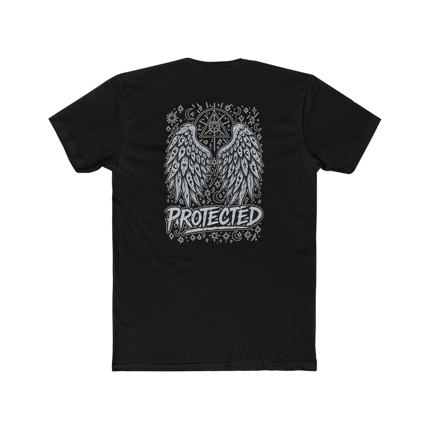 Angel Wings Graphic Tee — "Protected" Spiritual Comfort Shirt